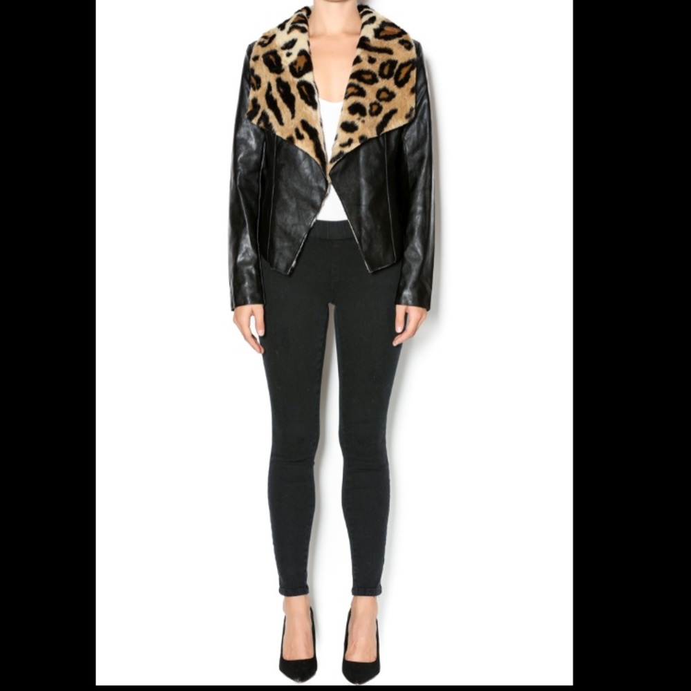 ADORE LEATHER & FAUX FUR JACKET - Picture 2 of 8
